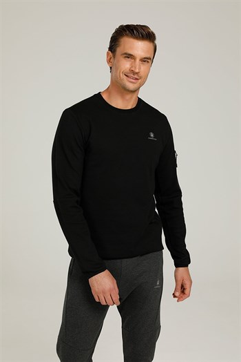 lumberjack erkek 1w ct780 rene sleeve detail sweatshirt